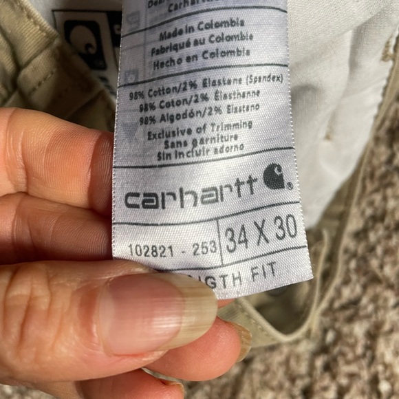 Carhartt straight fit, khaki color jeans - Picture 6 of 13